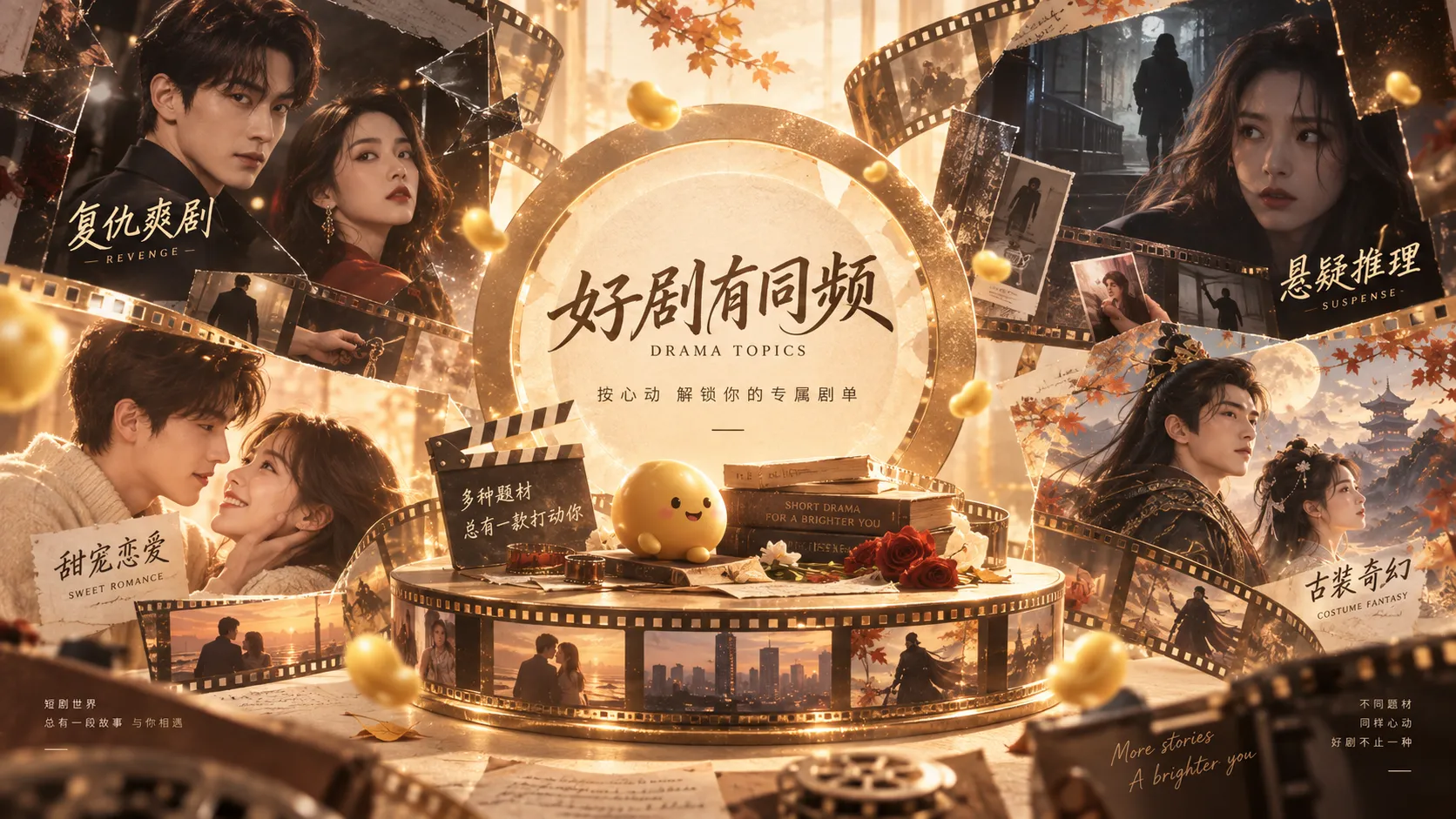 短剧剧本与数字创作工具的主题画面